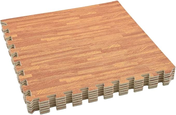 Floor Mats 6 Pcs Wood Grain 2.16 EVA Foam