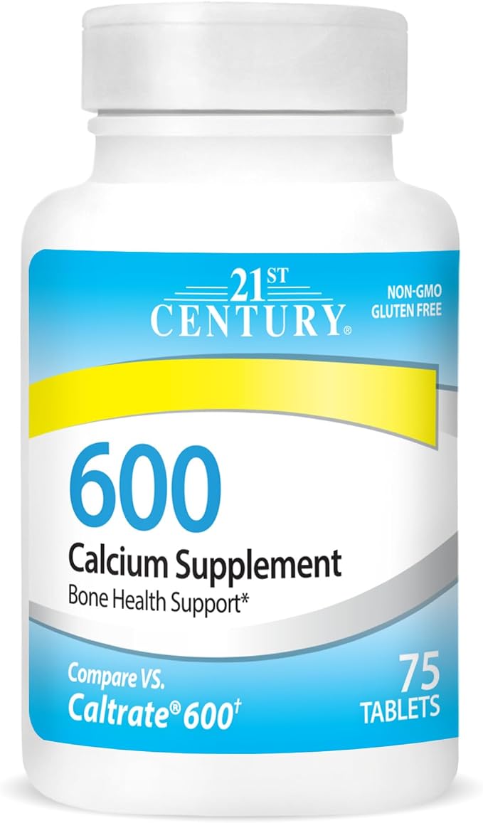 21st Century, Calcium Supplement 600, 600 MG , 75 Tablets
