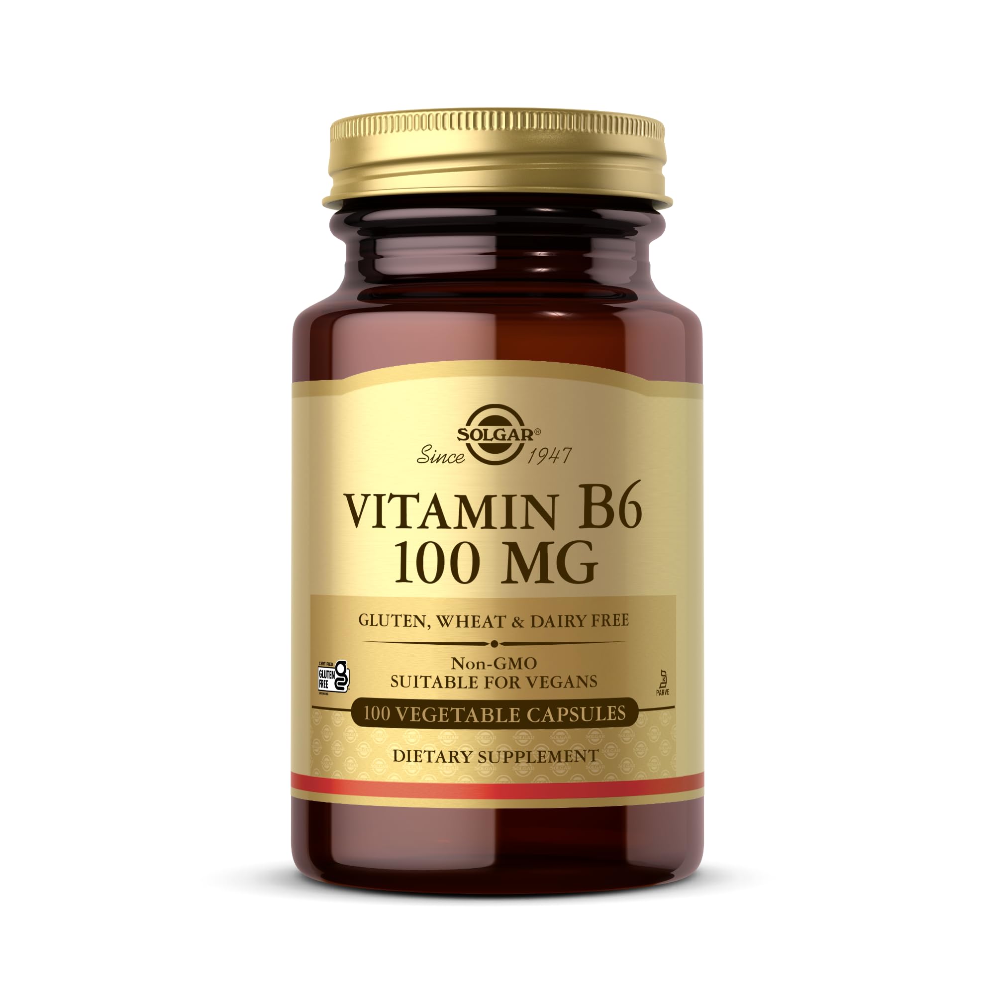 Solgar Vitamin B6 - 100 MG - 100 Vegetable Capsules
