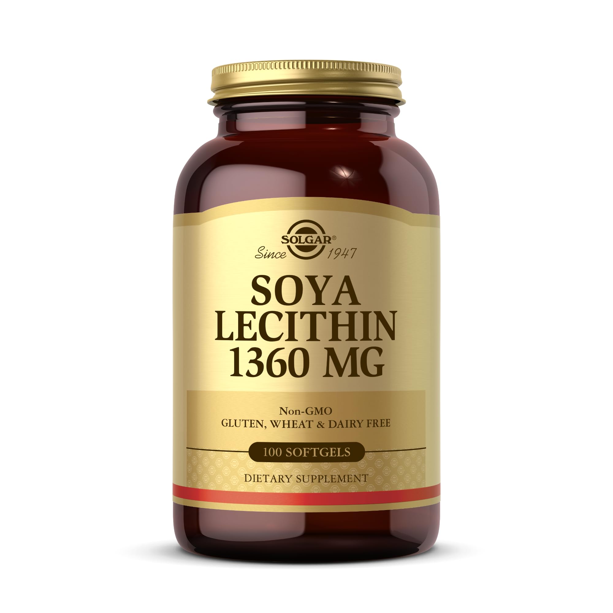 Solgar Lecithin 1360 MG - 100 Softgels