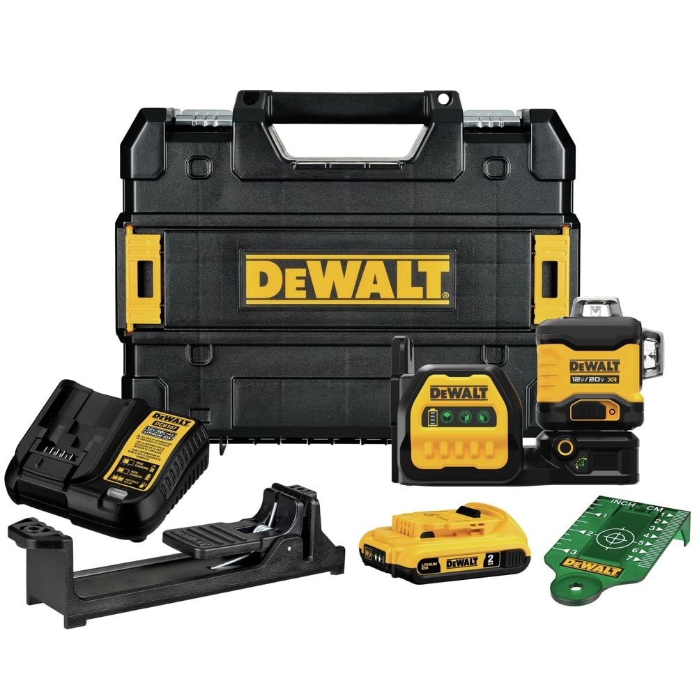 DeWalt DCLE34030GB-QU Premium 3 x 360 20V Green Laser (Bare Tool)