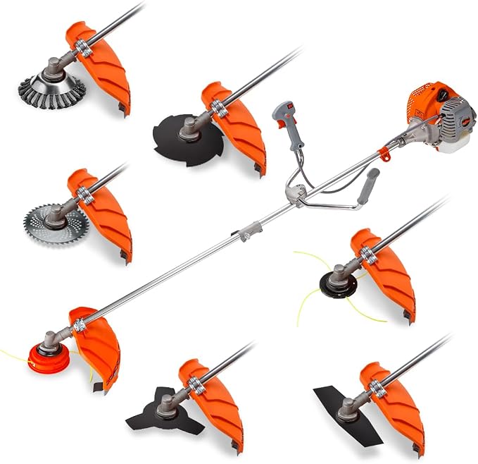 MTM 62CC Brush Cutter Whipper Snipper Trimmer Edger Brushcutter Multi Pole Tool