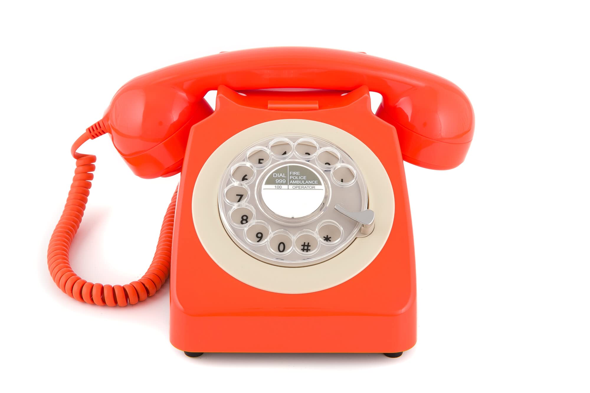 GPO Retro 746 Rotary Telephone - Orange
