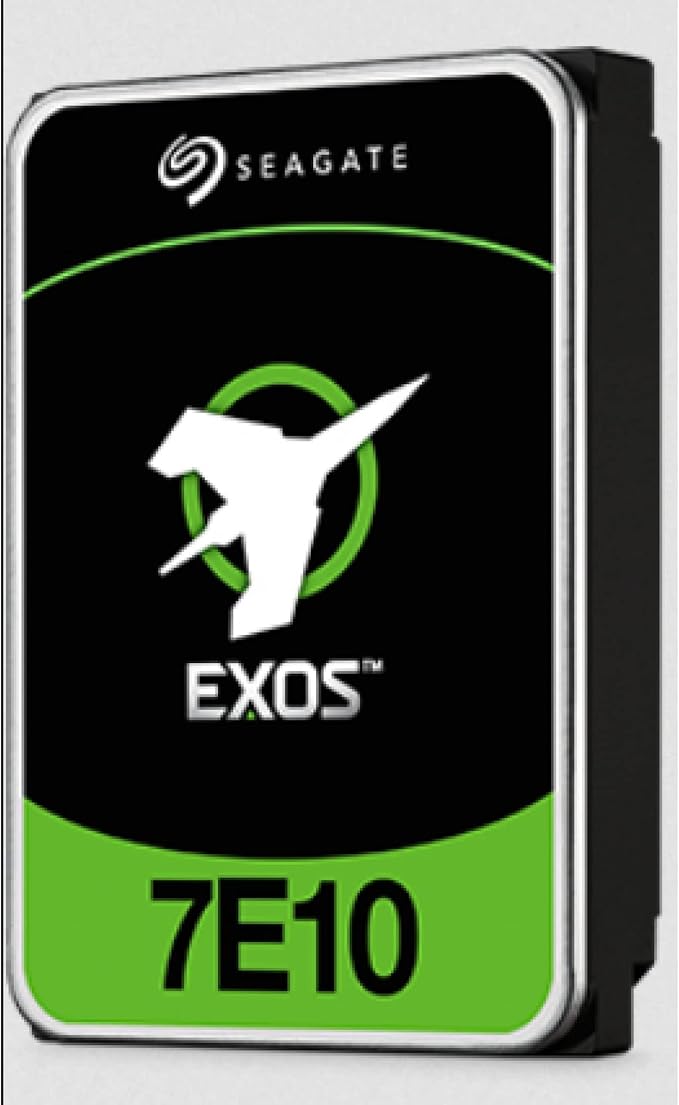 Seagate St4000nm000b Exos 7E10 SATA 4TB Hard Drive, 7200RPM, 256MB Cache, 512n Blk