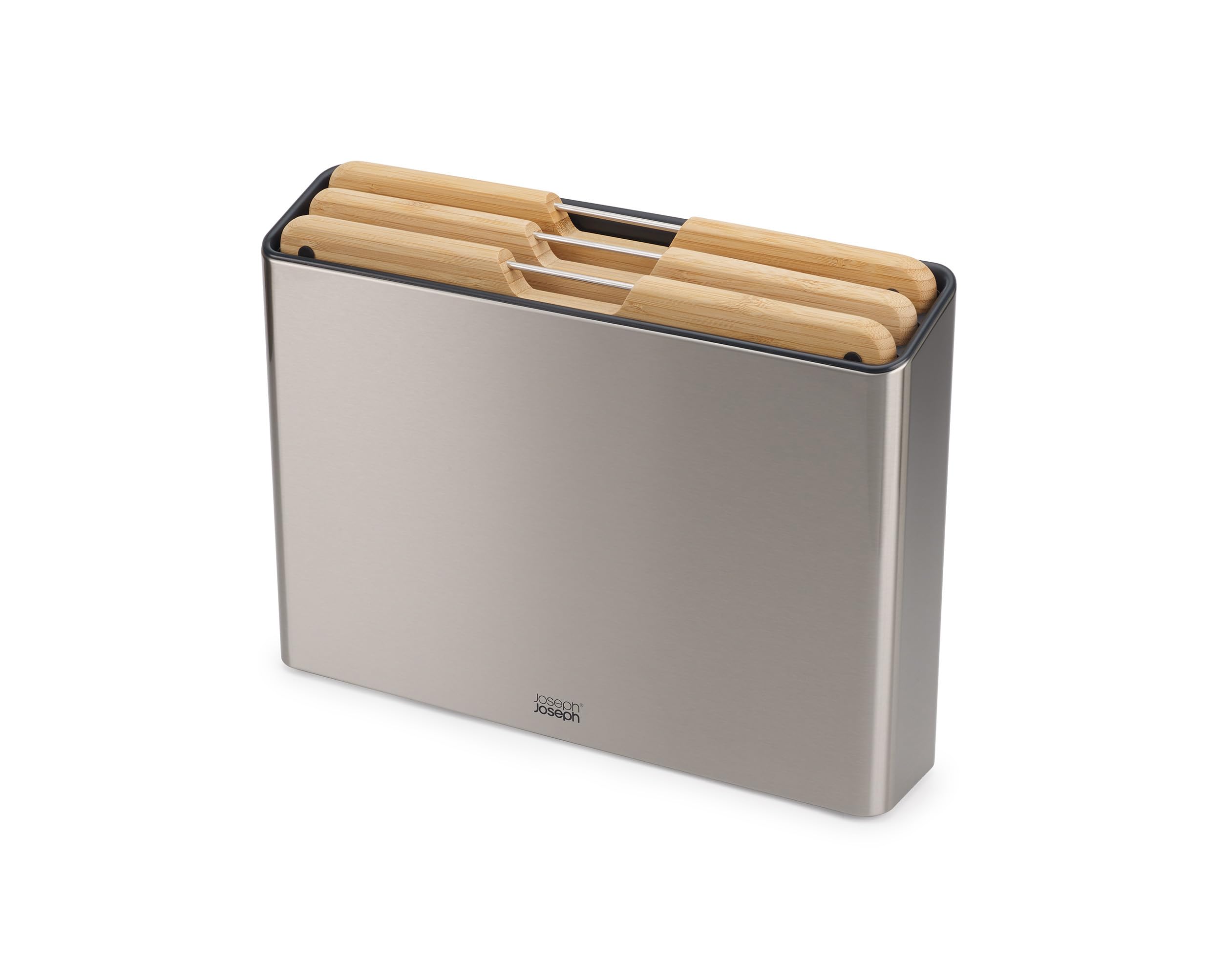 Joseph Joseph Folio Steel 3 Piece Bamboo Chopping Board Set