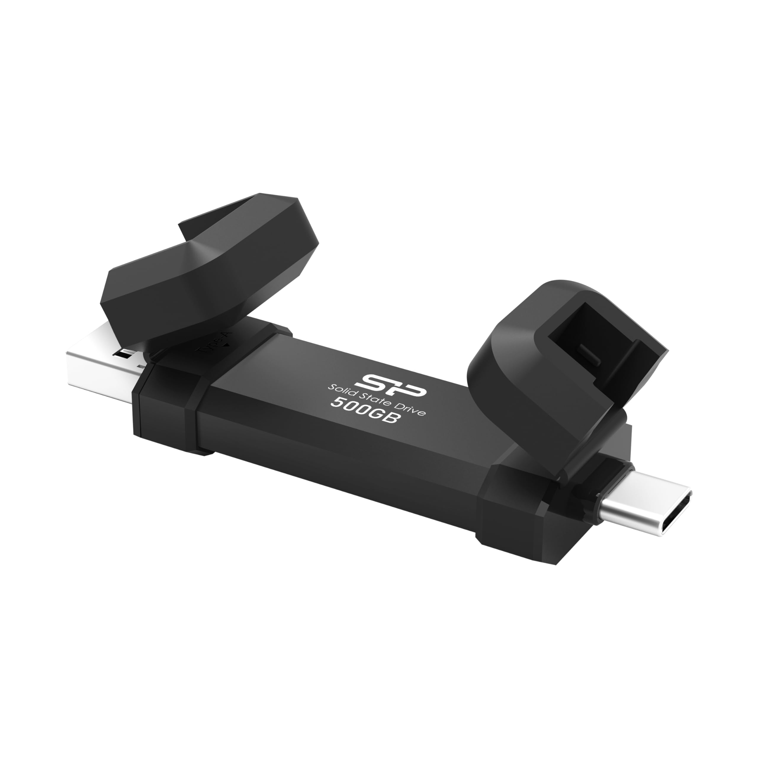 Silicon Power DS72 1TB Portable SSD - USB Type-A and USB Type-C, SP001TBUC3S72V1K External SSD