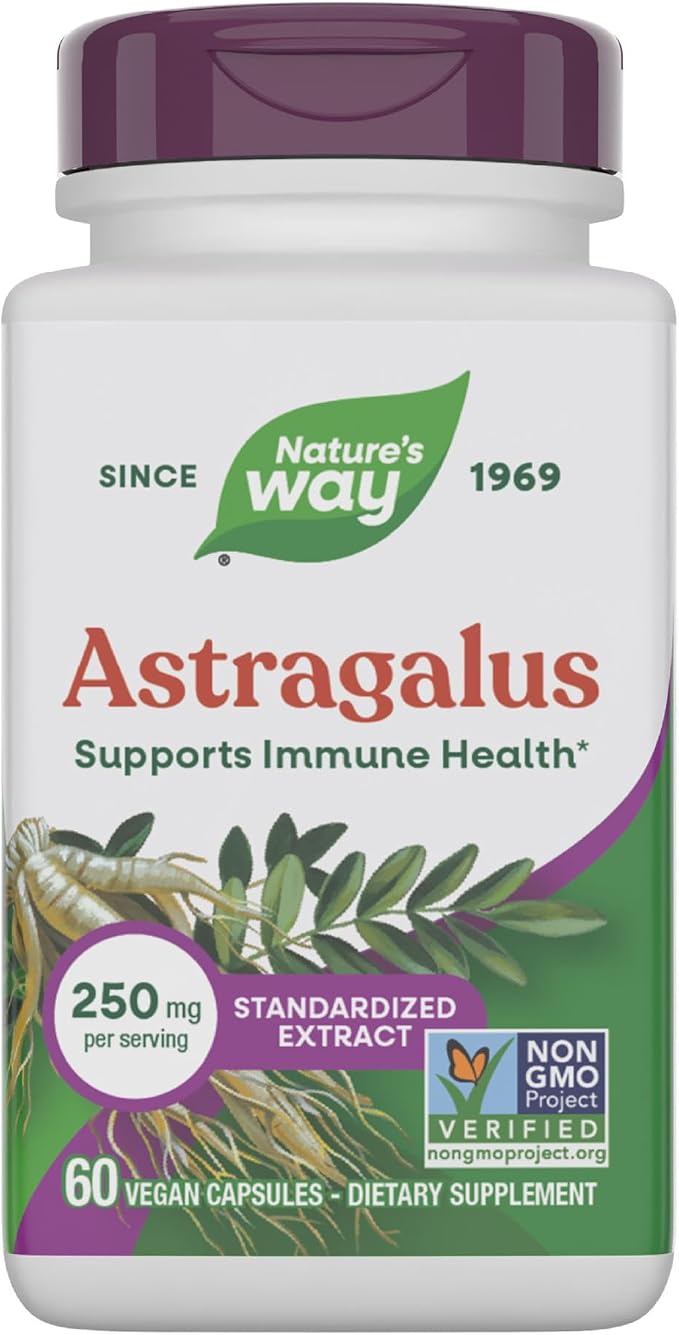 Nature's Way - Standardized Astragalus - 60 Vegetarian Capsules