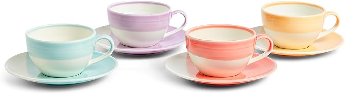 Royal Doulton 1815 Bright Cappuccino & Saucer 256ml Mixed | Set of 4