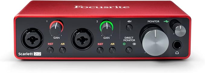 Focusrite Scarlett 2i2 Studio 3rd Gen USB Audio Interface