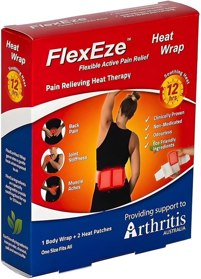 FlexEze Heat Wrap (1 x Body Wrap and 2 x Heat Patches)