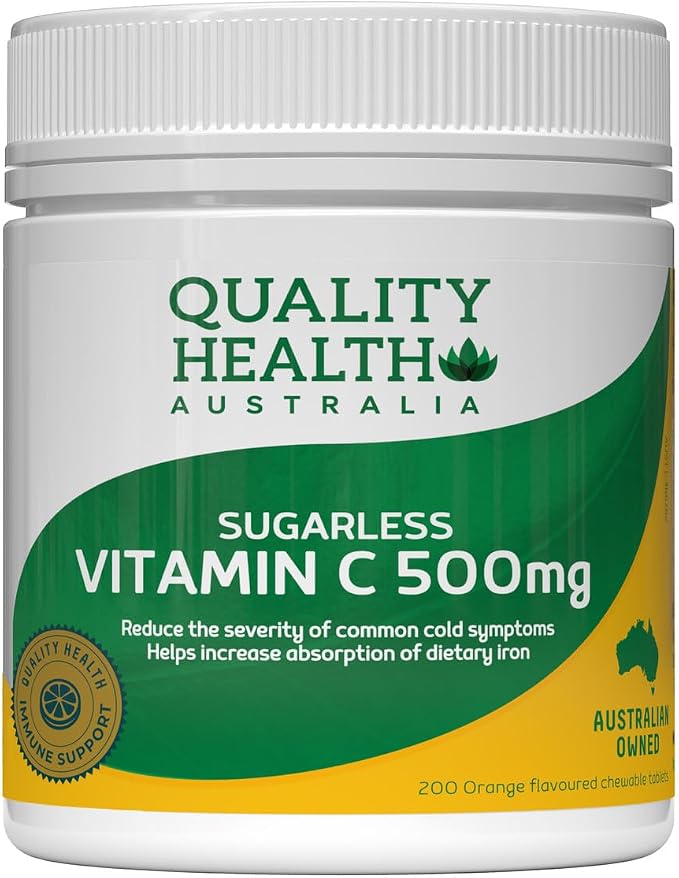 Quality Health Sugarless Vitamin C 500mg 200 Tablets