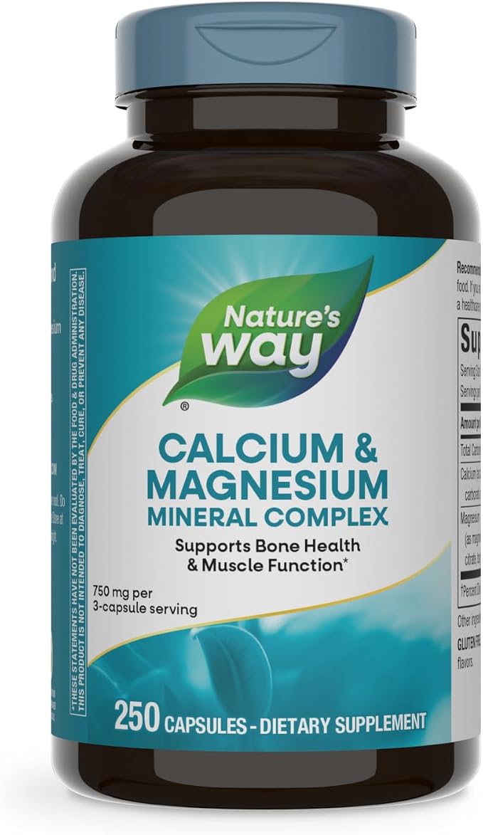 Nature's Way Calcium & Magnesium Mineral Complex - 250 Capsules