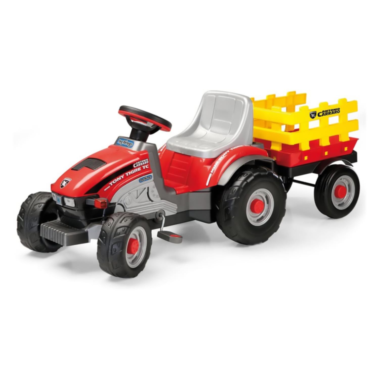 Peg Perego Tony Tigre Pedal Powered Kids Ride-On Tractor