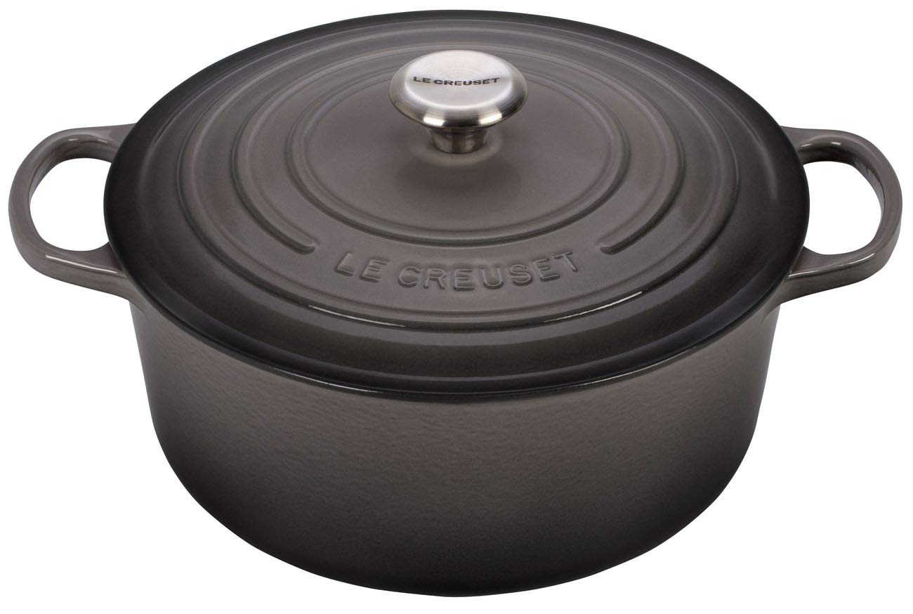 Le Creuset Signature Round Casserole 26cm - 5.3L Flint