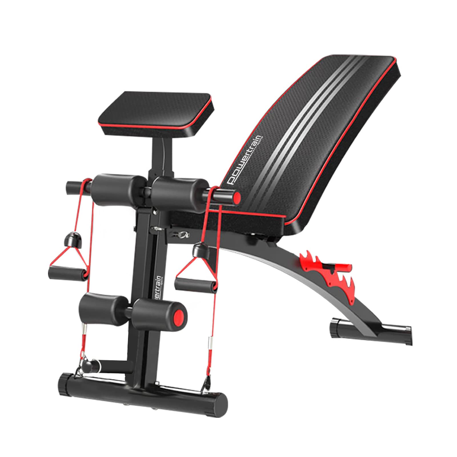 Powertrain Adjustable Incline Flat Home Gym Bench