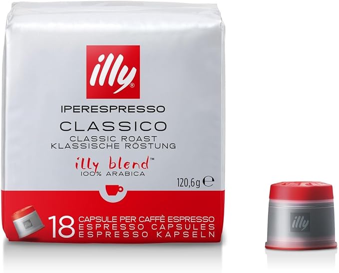 illy Coffee iperEspresso Capsules - Single-Serve Coffee Capsules & Pods - Single Origin Coffee Pods – Classico Medium Roast with Notes of Caramel - 