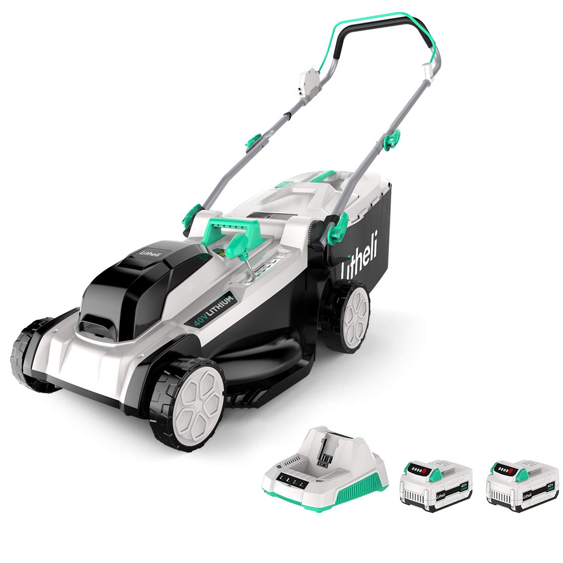 LITHELI 18" 40V (2x20V) Cordless Brushless Lawn Mower 2 Batteries Kit - AfterPay & zipPay Available