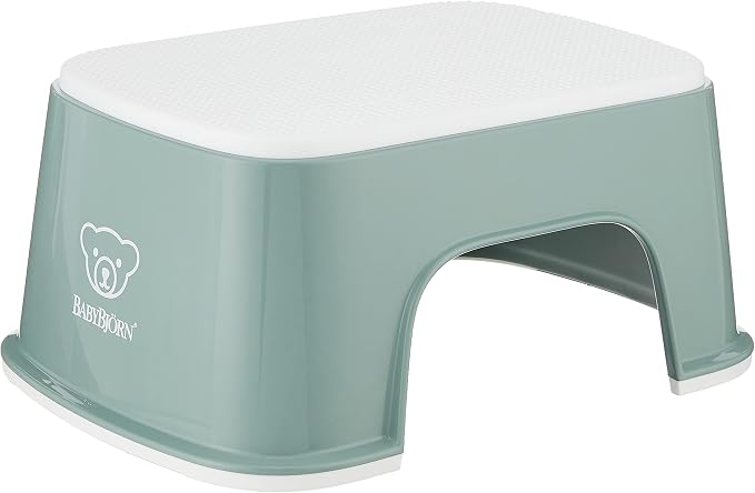 BabyBjörn Step Stool, Deep Green/White