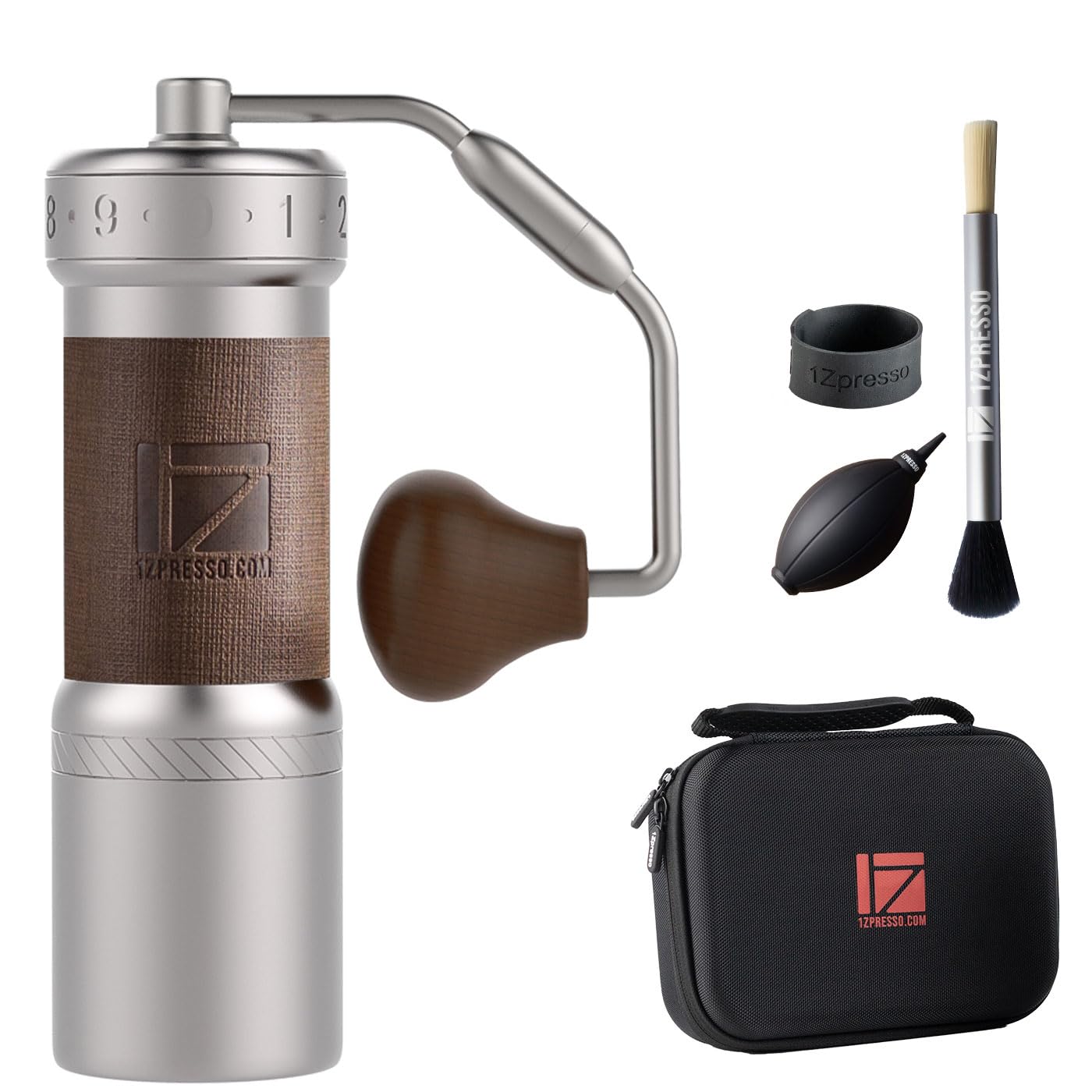 1Zpresso K-Ultra Foldable Coffee Grinder. Silver