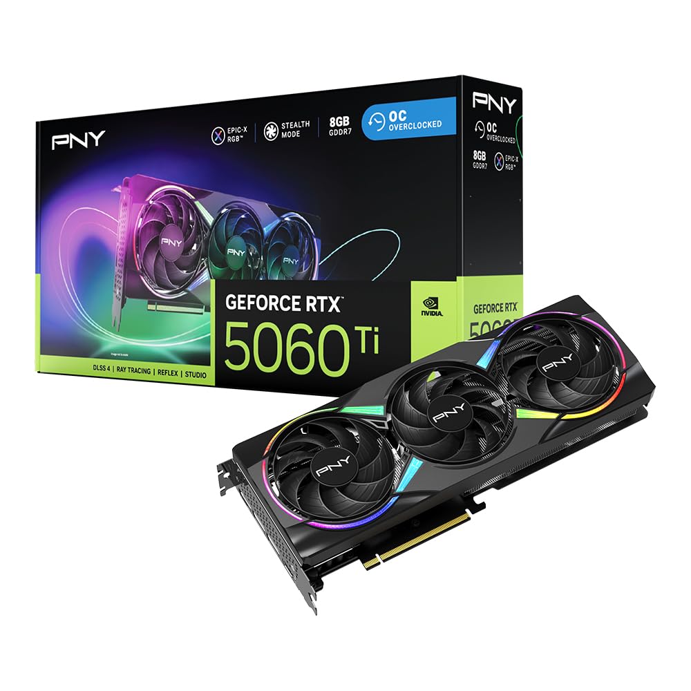 PNY GeForce RTX 5060 Ti 8GB EPIC-X RGB Overclocked (VCG5060T8TFXXPB1-O)