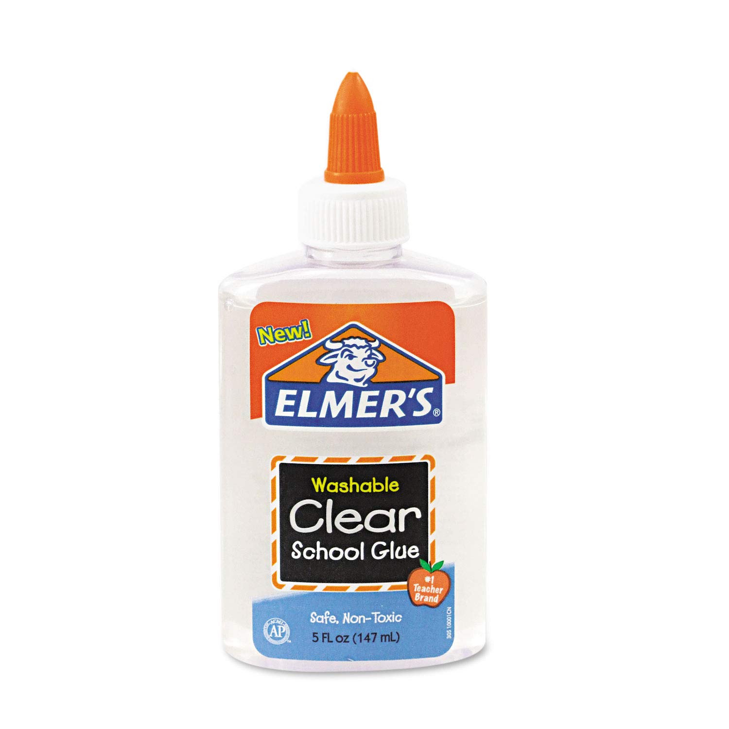 Elmer's Liquid School Glue, Clear, Washable, 147 ml, 1 Count - Great for Making Slime