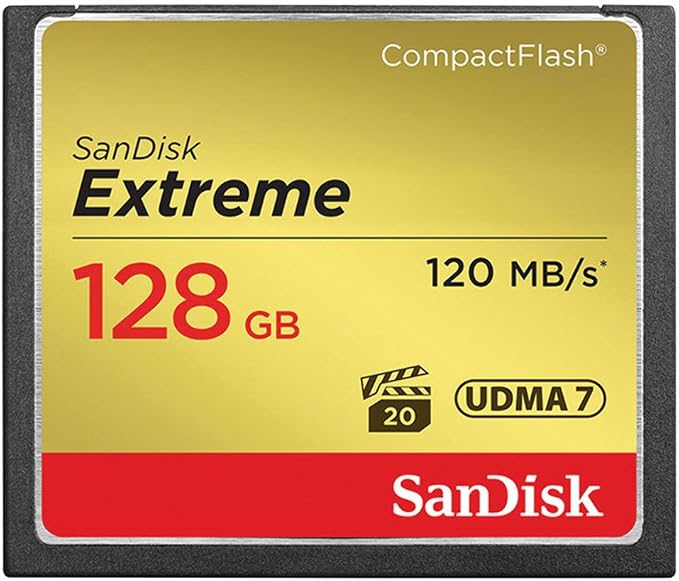 SanDisk 128GB Extreme CompactFlash Memory Card