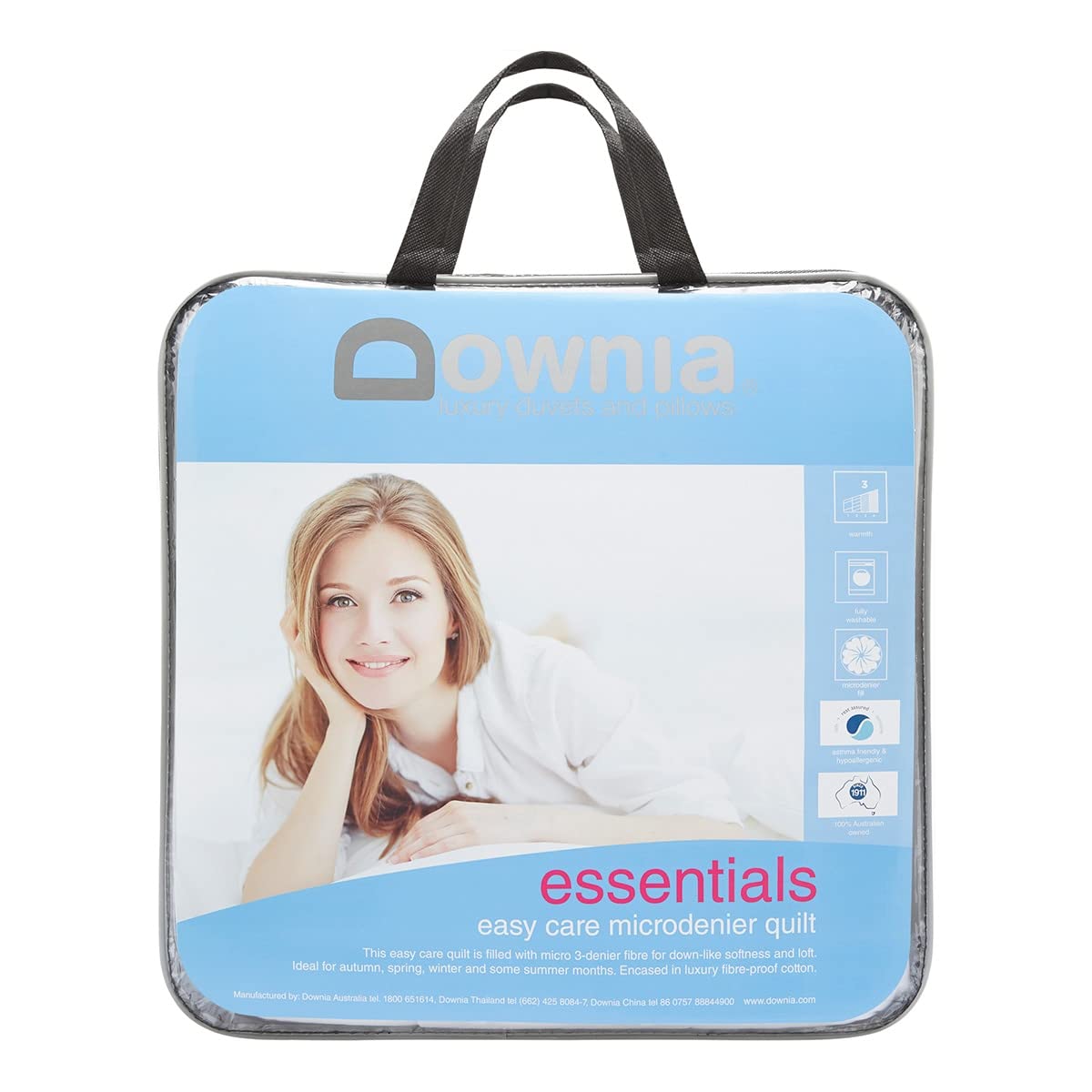 Downia Essentials Easy Care Microdenier Quilt-Queen