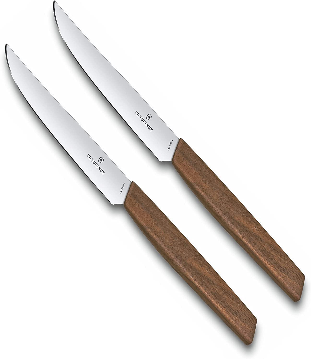 Victorinox Two Piece Swiss Modern Steak Knife Set - Walnut Wood