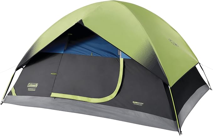 Coleman Sundome Dark Room Tent, 4/6 Person Tent Blocks 90% of Sunlight to Keep Inside Cool, Weatherproof Tent with Rainfly & Easy Setup in Minutes