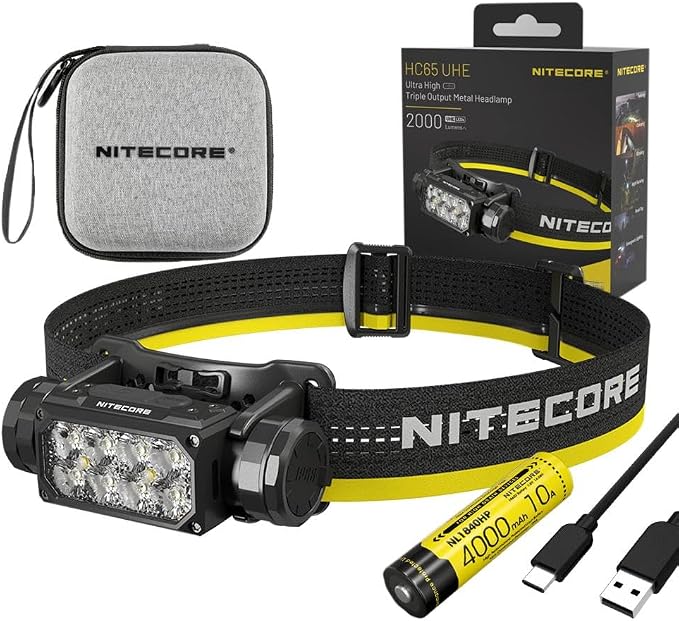 Nitecore HC65UHE 2000 Lumen USB-C Rechargeable