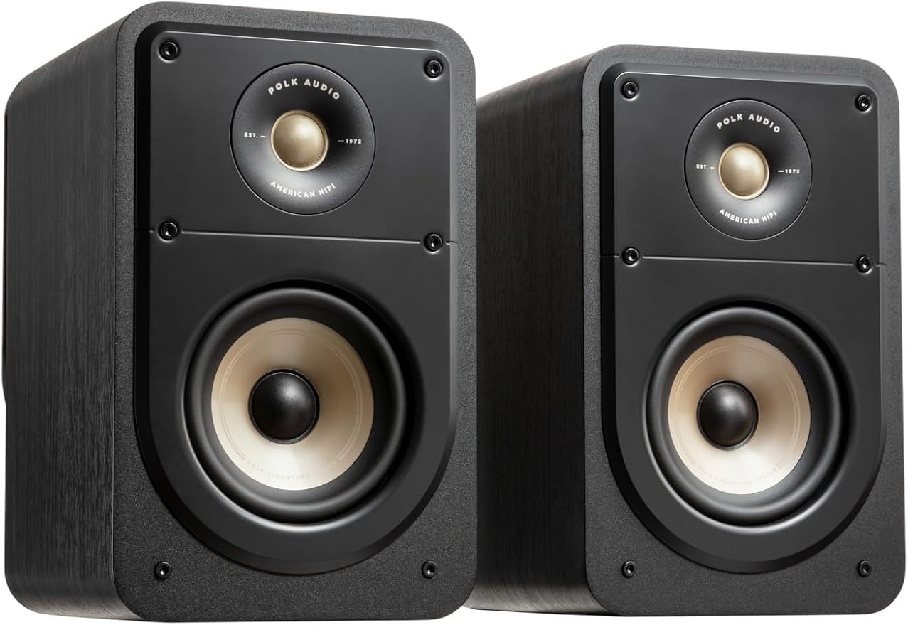 Polk ES15 Signature Elite Bookshelf Speakers - Black