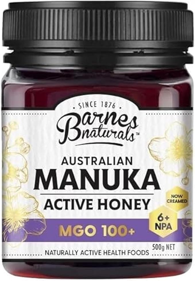 Barnes Naturals Australian Manuka Active Honey MGO 100+ NPA 6+ 500g