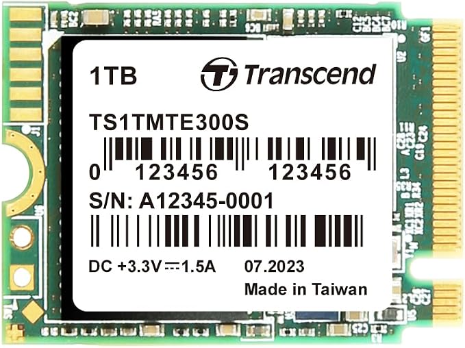 1TB Transcend 300S M.2 NVMe 2230 SSD