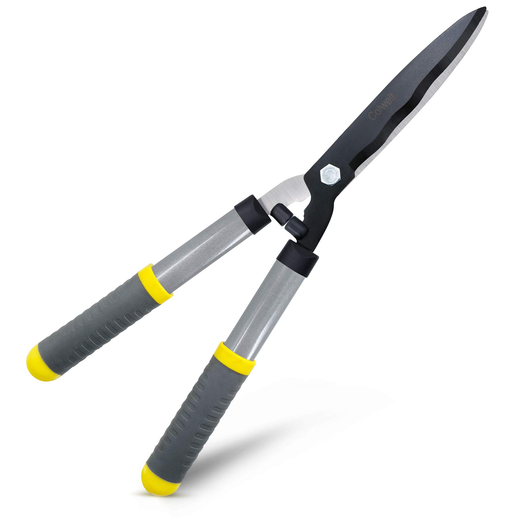 Colwelt Hedge Clippers 21'', Hedge Shears For Trimming Borders, Boxwood, and Bushes, Hedge Gardening Shears with Carbon Steel Sharp Blades & Ergonomic