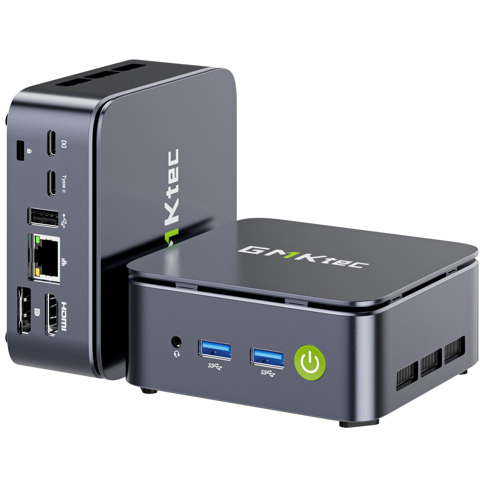 GMKtec Ryzen 5 3500U Mini PC (Surpasses N150, Up to 3.7GHz), 16GB RAM 256GB SSD M.2, Mini Desktop Computer with 2.5G LAN, Triple Display 4K (HDMI/DP/