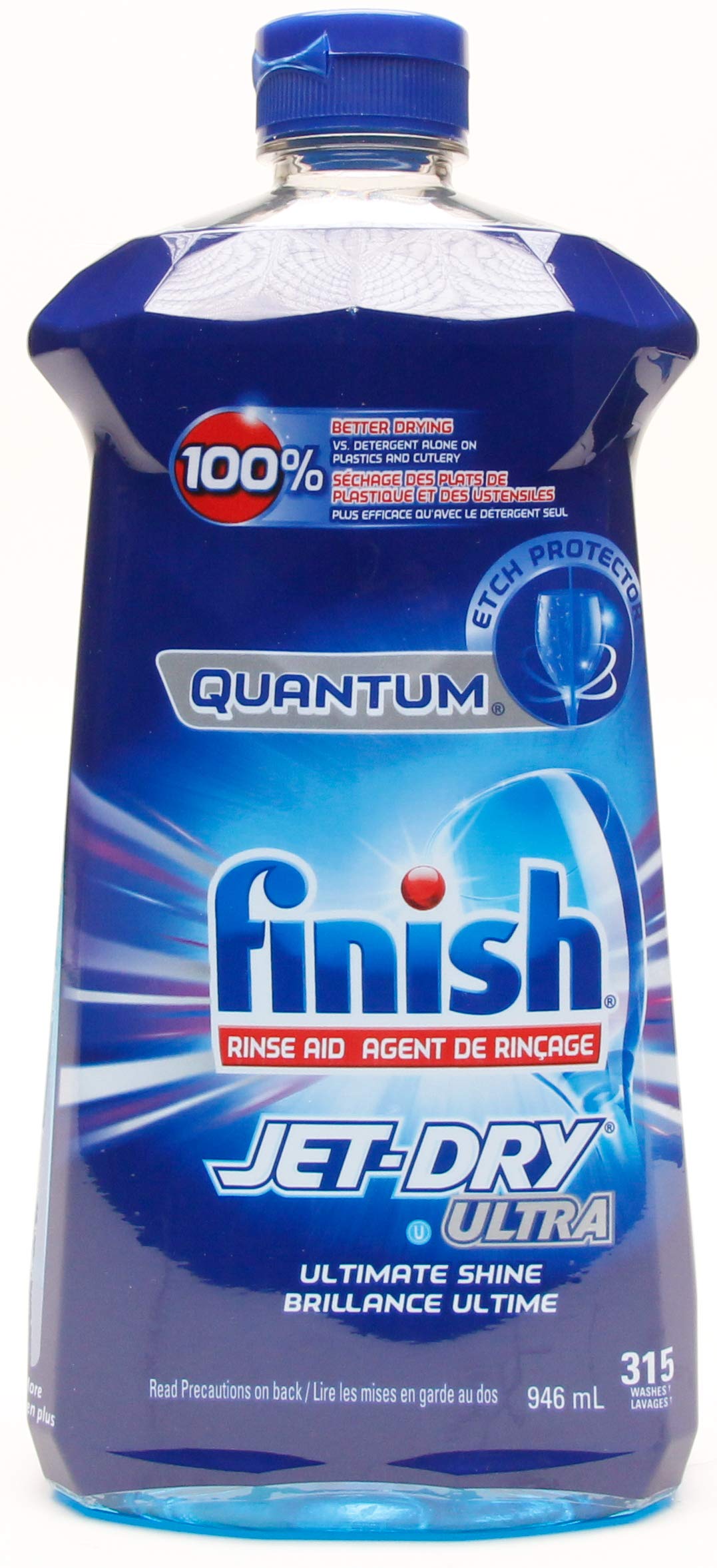 Finish Quantum Rinse Aid Jet-Dry Ultra Ultimate Shine 32 fl. oz / 946 ml - 315 Washes