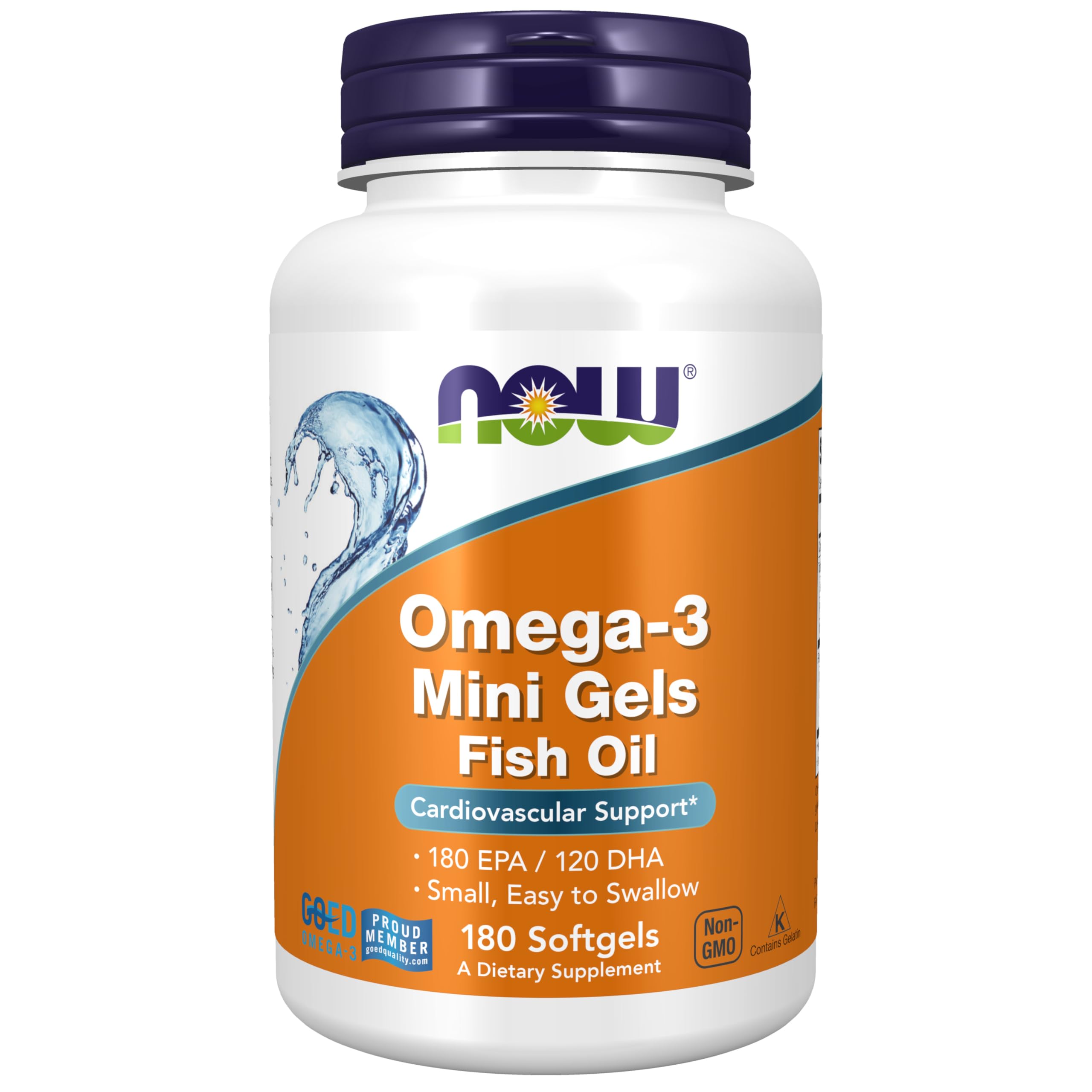 Now Foods Omega-3 Mini Gels - 180 Softgels