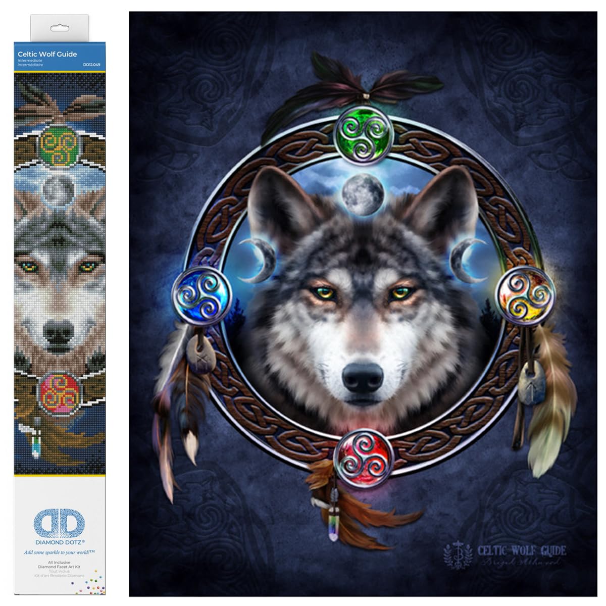 Diamond Dotz Celtic Wolf Guide Kit