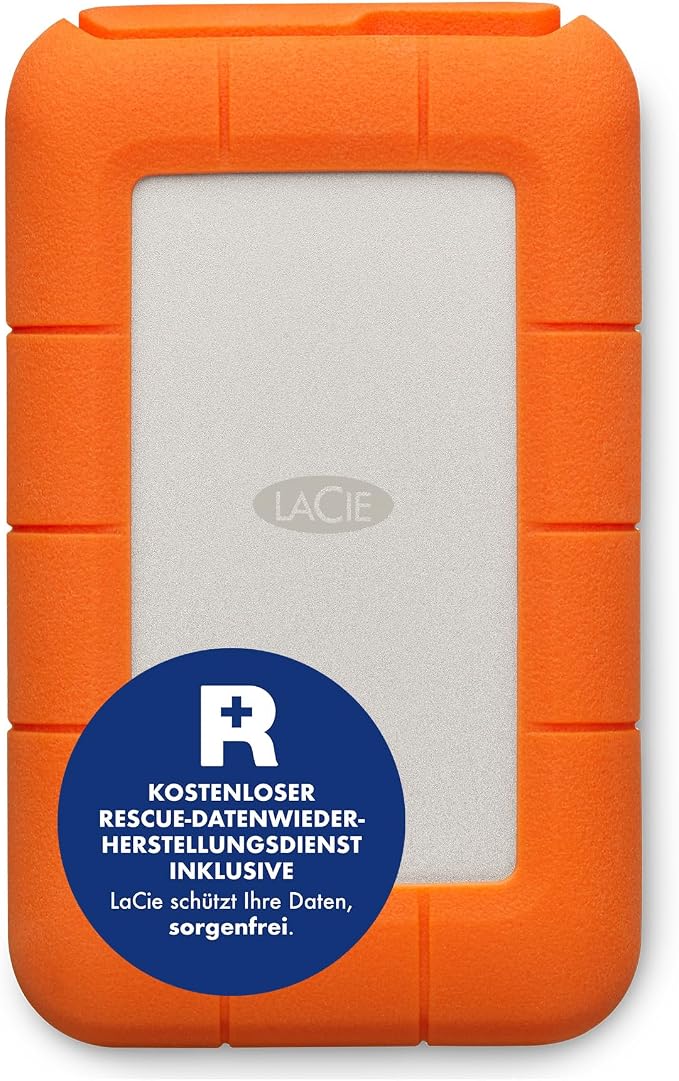 LaCie Rugged Secure 2TB External Hard Drive