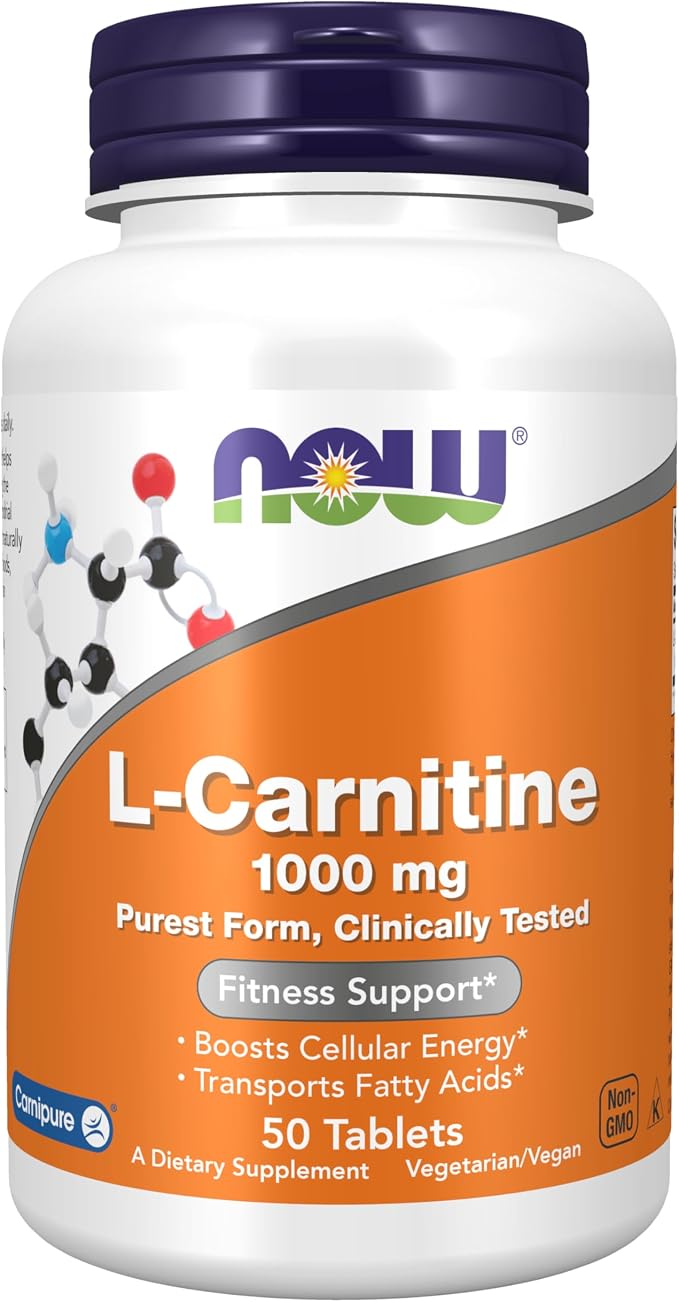 Now Foods L-Carnitine 1000 MG 100 Tablets