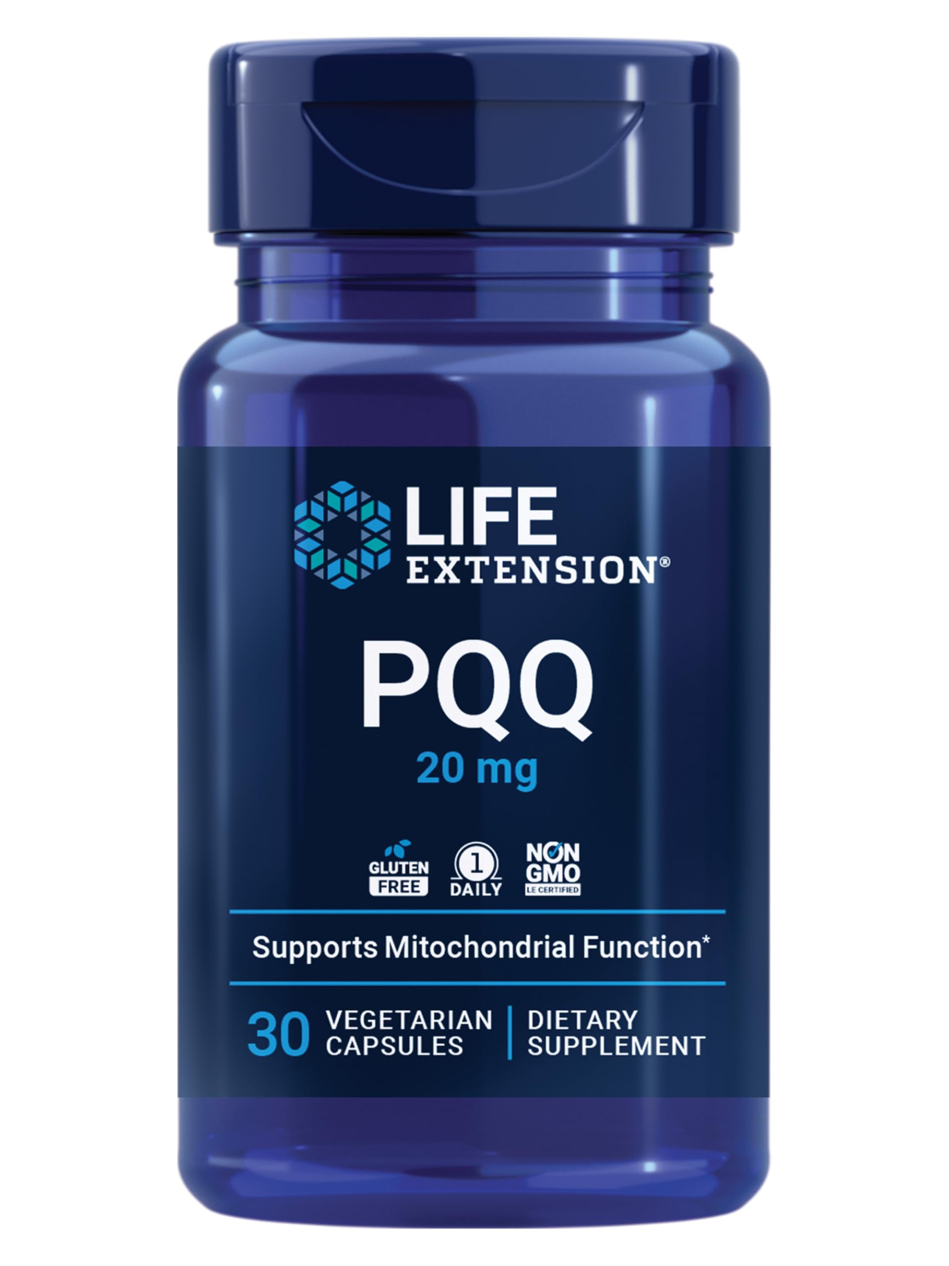 Life Extension PQQ Caps with BioPQQ 20 Mg, 30 vegetarian caps