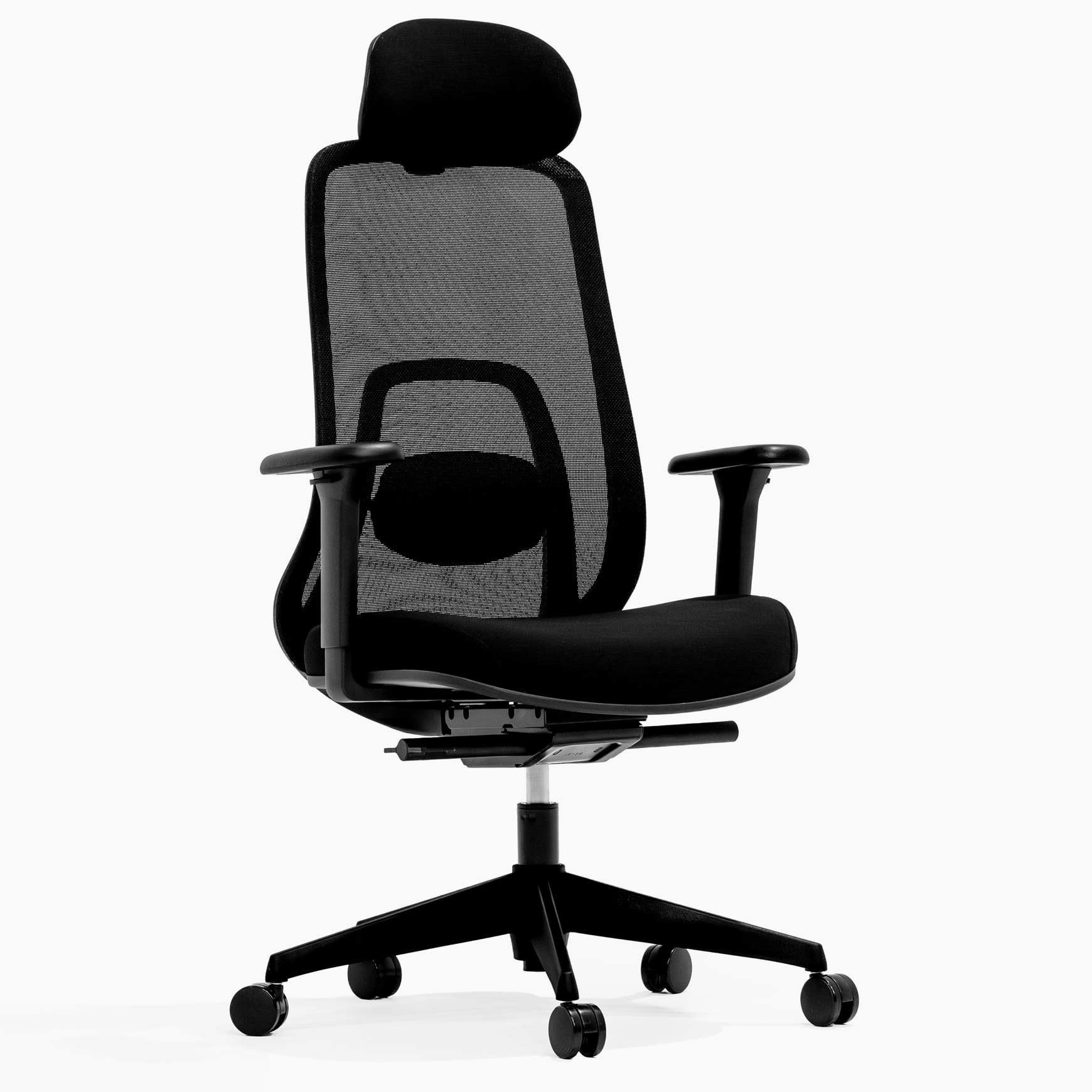 Desky Regal Mesh Office Chair - Black No Headrest