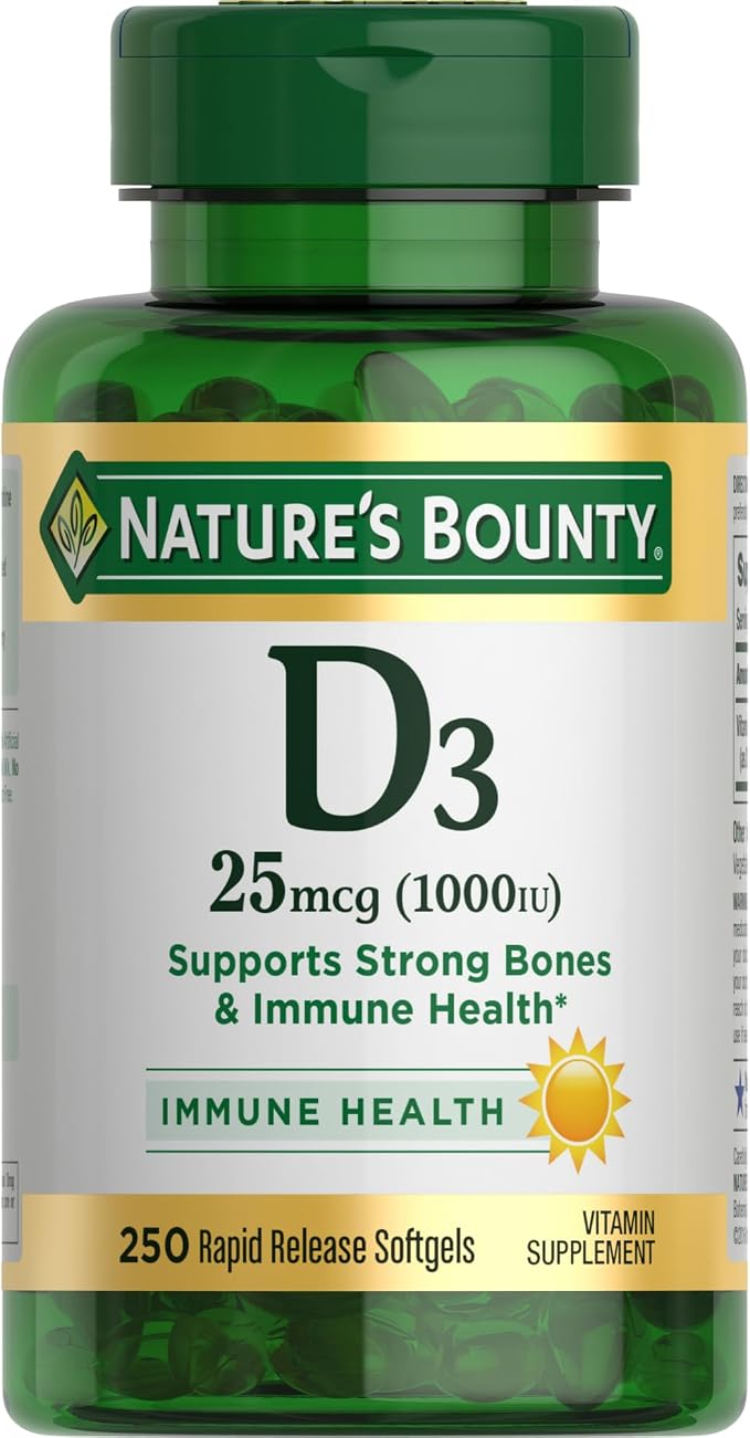 Nature's Bounty Vitamin D3 - 1000 IU , 350 Softgels