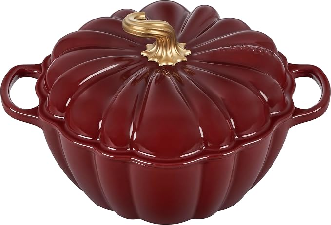 Le Creuset Signature Pumpkin Casserole White 24cm