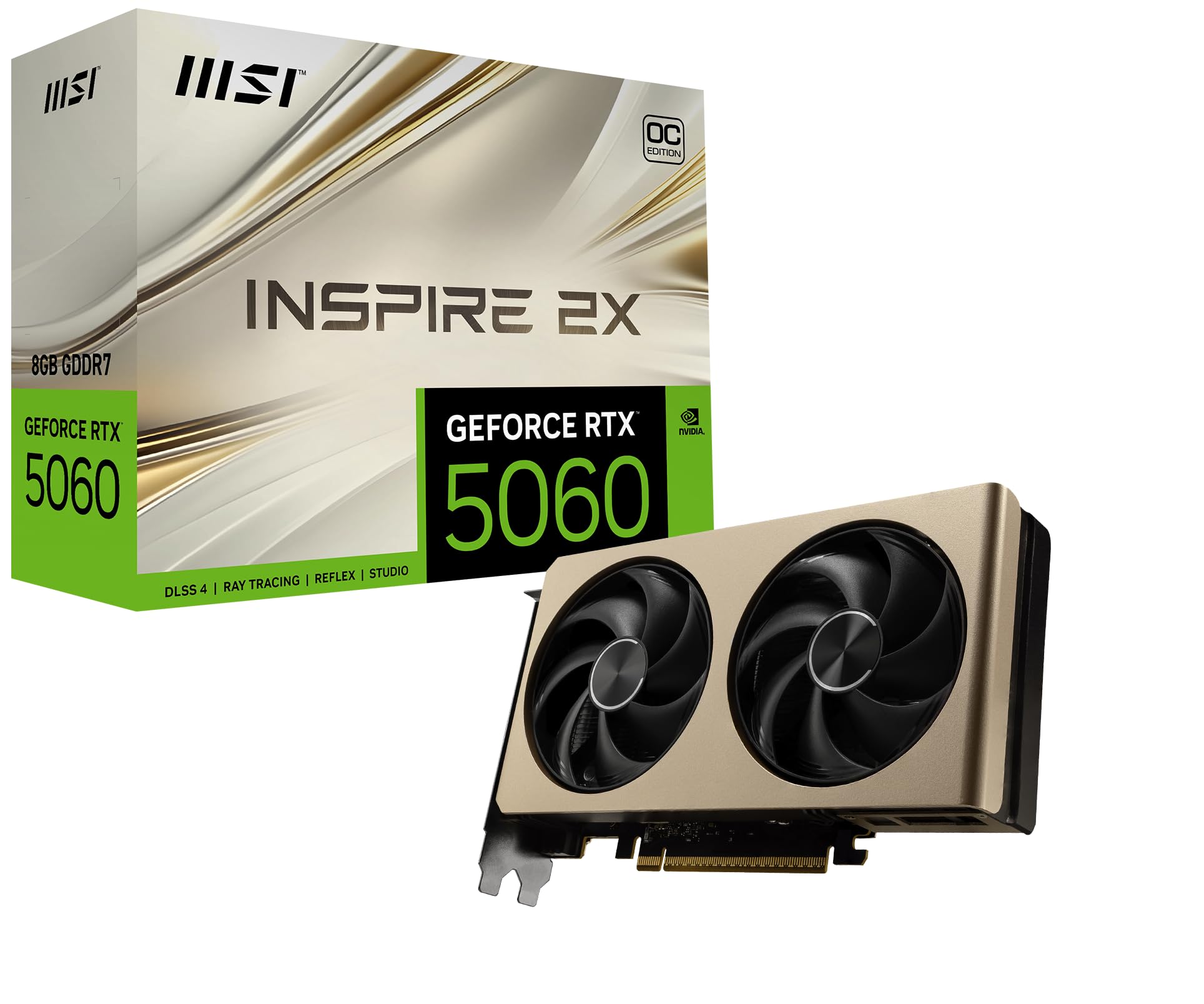MSI GeForce RTX 5060 8G Inspire 2x OC Graphics Card