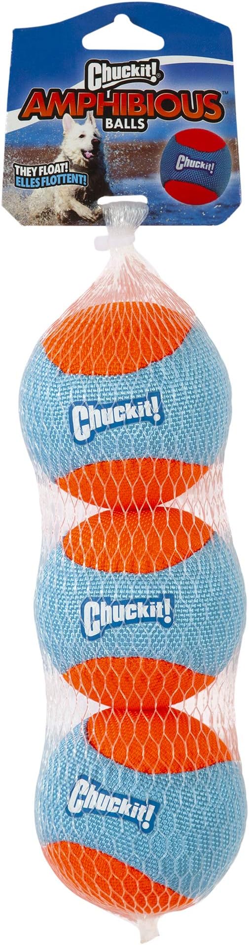 Chuckit Amphibious Balls - Medium (6.3cm) 3 Pack