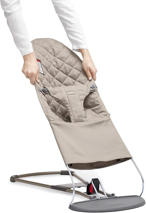 BabyBjörn Fabric Seat for Bouncer - Anthracite, Mesh, Anthracite, 1 Count (Pack of 1)