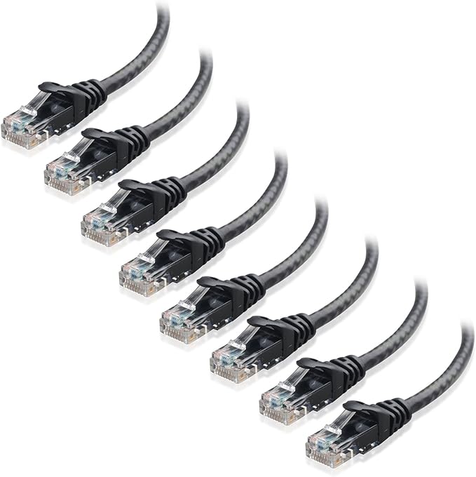 Cable Matters 8-Pack, Cat5E Snagless Ethernet Patch Cable in Blue 3