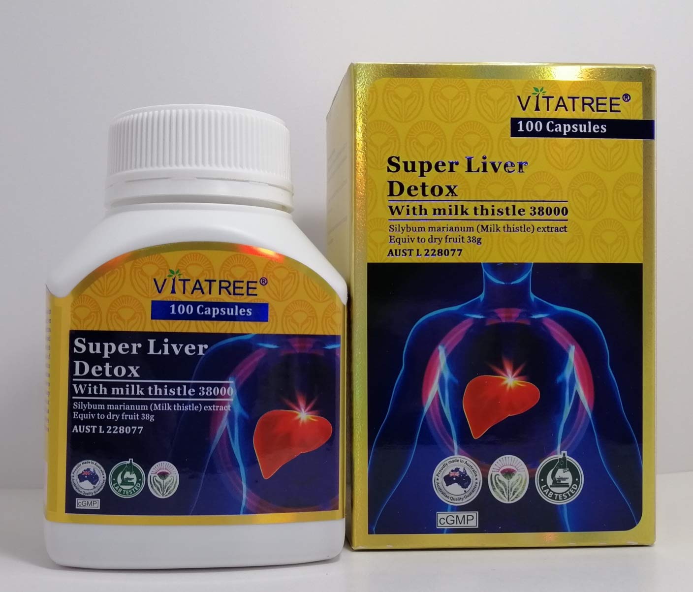 Vitatree Super Liver Detox With Milk Thistle 38000 100 Capsules