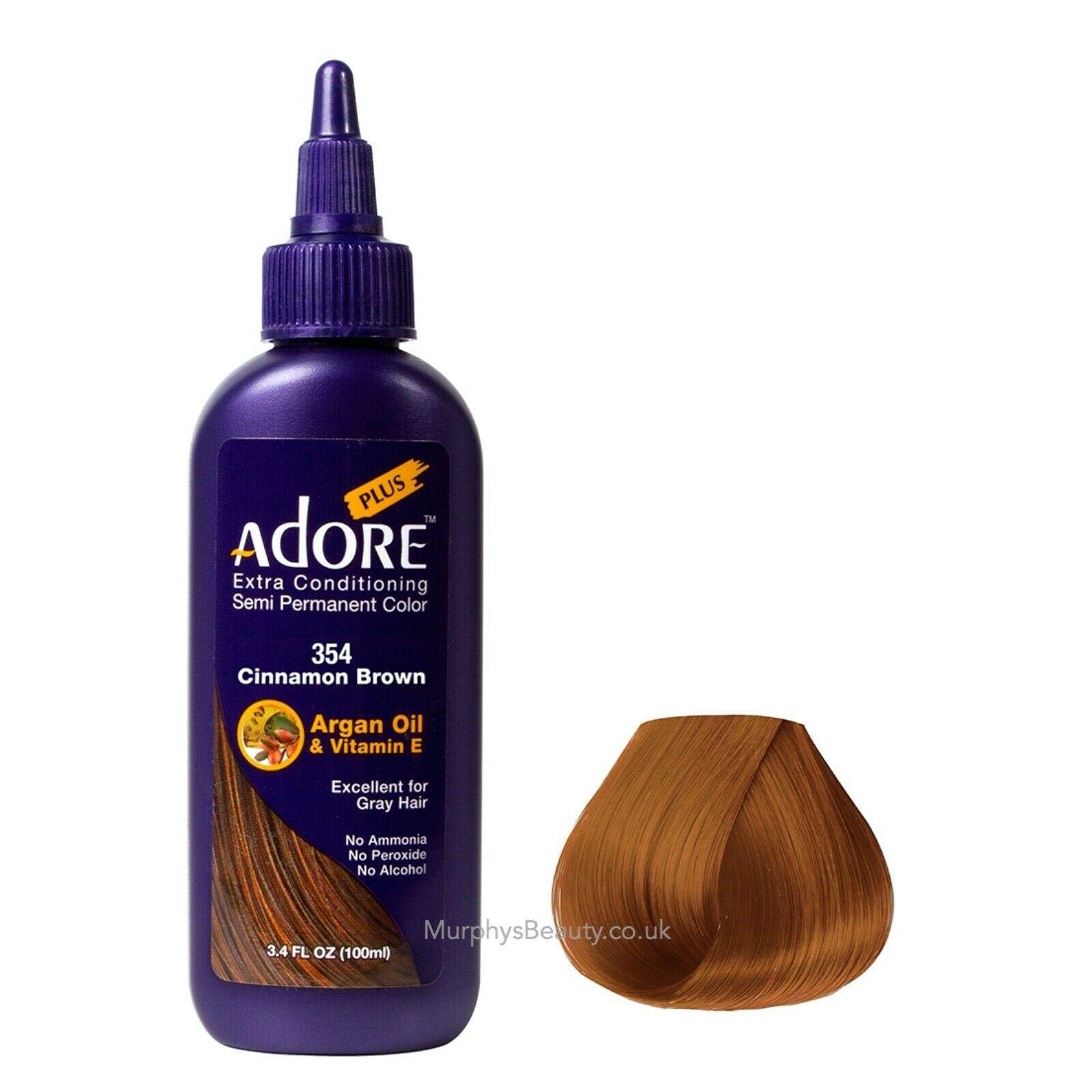 Adore Plus Semi Permanent Hair Color - 398 Jet Black